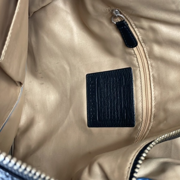 Coach Black Pebbled Leather Foldover Convertible Saddlebag Crossbody/Shoulderbag - Picture 6 of 11